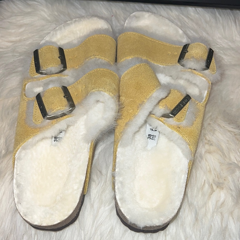 Fuzzy cute Birkenstocks